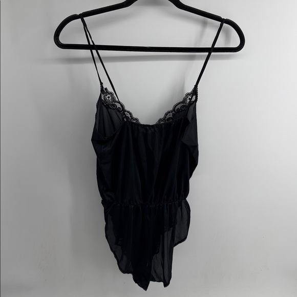 Vintage lace detail lingerie Tessie chemise boudoir one piece romper - Picture 4 of 5